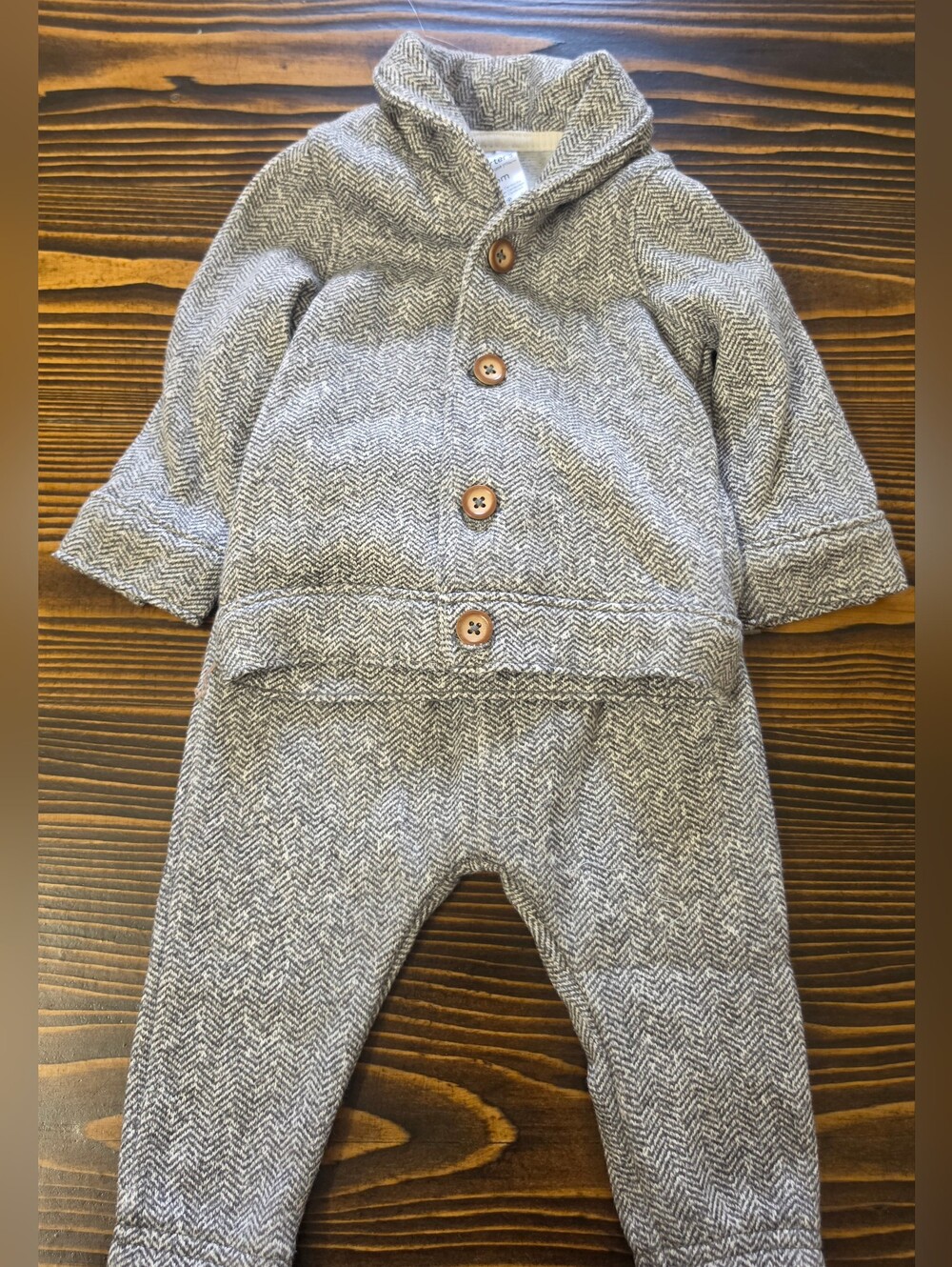Carter's Gray Herringbone Knit Outfit